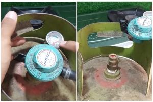 Jangan ditambal karet gelang, ini trik atasi tabung gas elpiji bocor berdesis dengan 1 alat sederhana