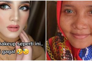 Hasil makeupnya mirip Ayu Ting Ting, begini transformasi wanita yang dirias MUA ala Arabian look