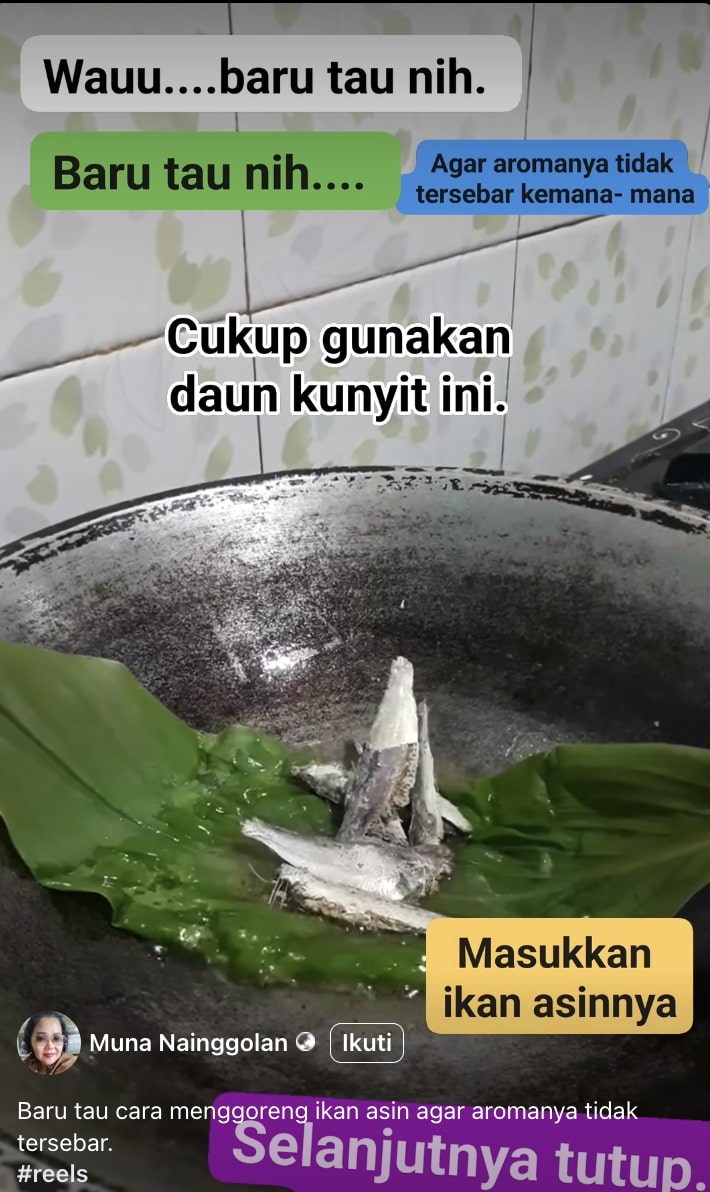 Goreng ikan asin baunya selalu menyebar? Mungkin kamu lupa pakai 1 bahan ini