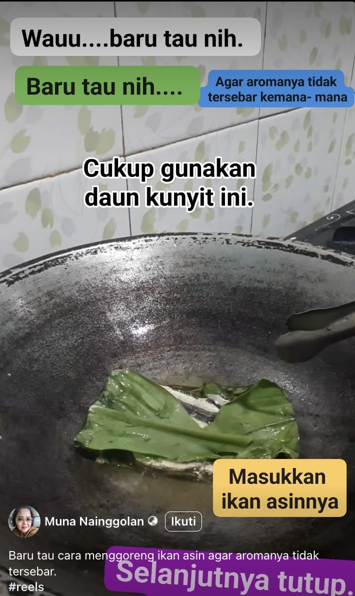 Goreng ikan asin baunya selalu menyebar? Mungkin kamu lupa pakai 1 bahan ini