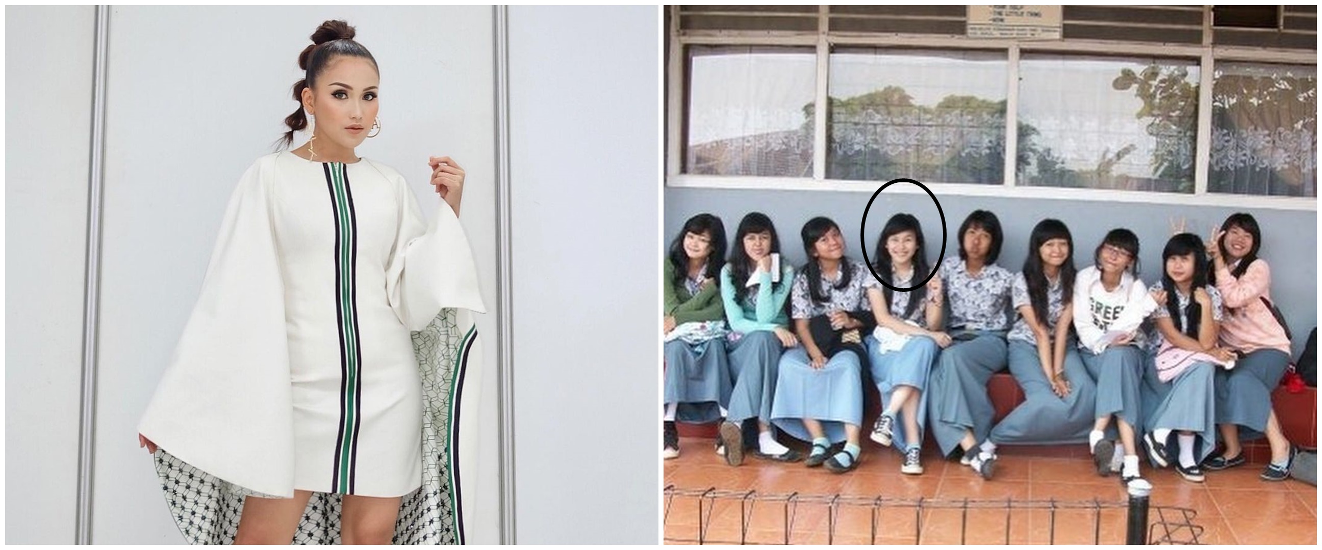 Sudah hits dari dulu, intip 8 potret Ayu Ting Ting bareng geng pertemanannya zaman SMA