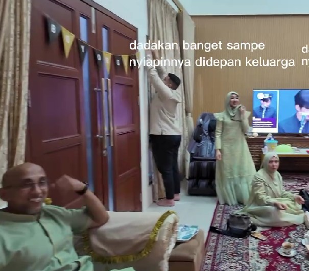 9 Potret Miskah kakak ipar Fadil Jaidi gelar gender reveal dadakan, kesederhanaannya tuai pujian