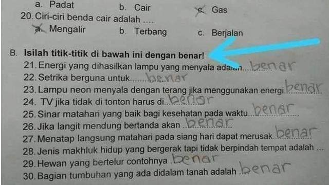 Niat jawab ujungnya melawak, 15 jawaban lucu siswa ini bikin guru senyum kesal