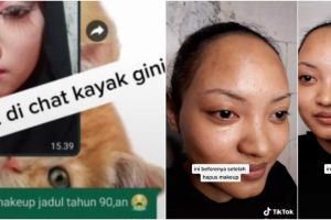 Iseng minta tolong teman perbaiki makeup pengantin yang gagal, hasil riasannya malah bikin kaget