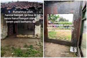 Vibes awal bak rumah hantu, 9 potret rumah nyaris runtuh direnovasi jadi modern hasilnya bikin kaget