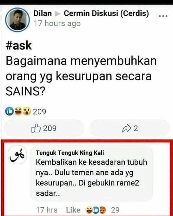 13 Jawaban kocak dan nyeleneh di postingan Facebook ini bukti warganet +62 nggak pernah serius