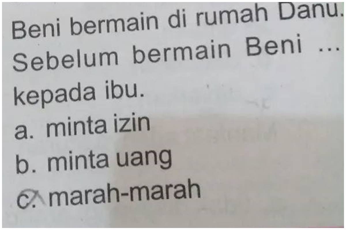 11 Jawaban kocak siswa saat menjawab soal pilihan ganda, auto dapat nilai jelek