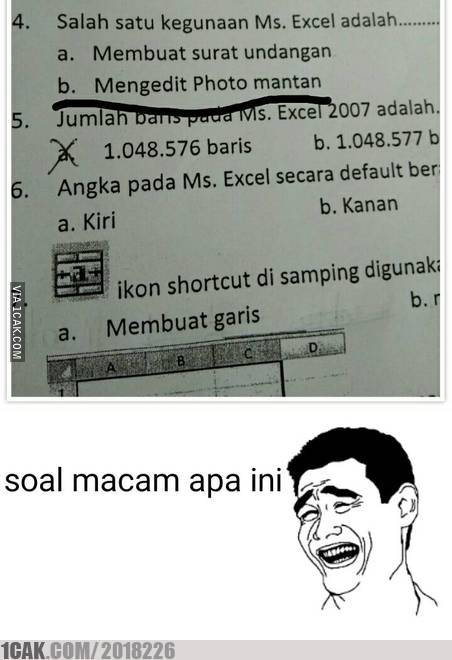 11 Jawaban kocak siswa saat menjawab soal pilihan ganda, auto dapat nilai jelek