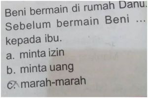 11 Jawaban kocak siswa saat menjawab soal pilihan ganda, auto dapat nilai jelek