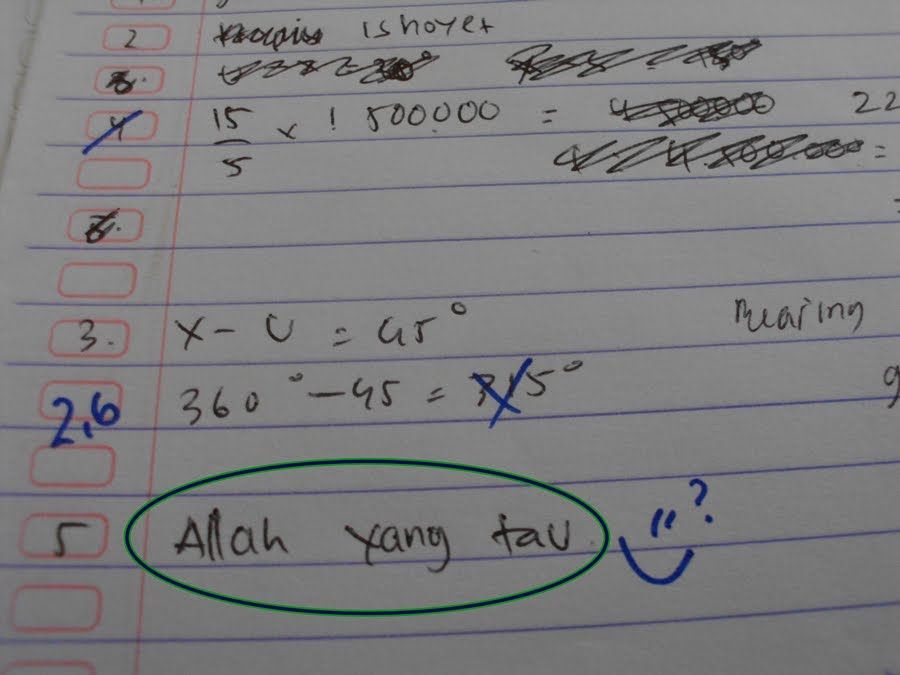 11 Jawaban lucu soal matematika ini bukti siswa sudah menyerah, Jerome Polin auto geleng kepala