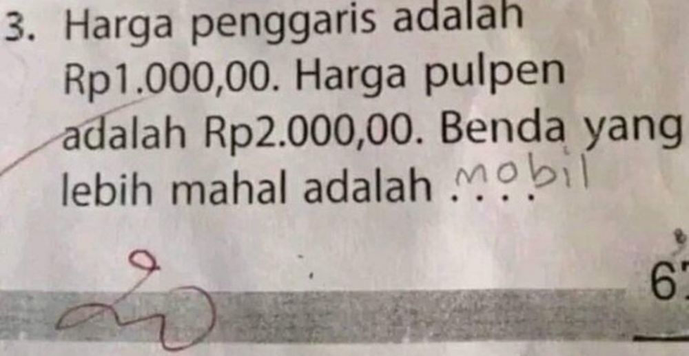 11 Jawaban lucu soal matematika ini bukti siswa sudah menyerah, Jerome Polin auto geleng kepala