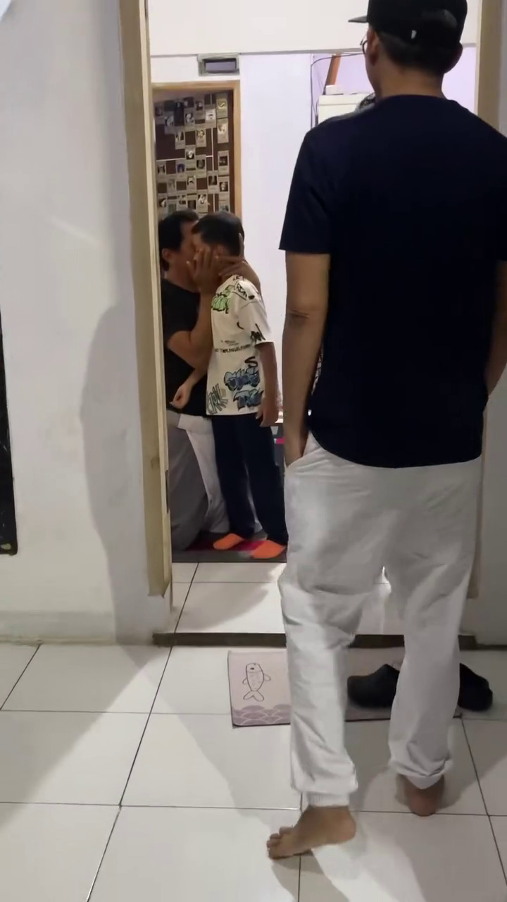 Disamperin Meggy Wulandari saat Lebaran, 9 momen Kiwil bertemu anak ekspresi harunya jadi sorotan