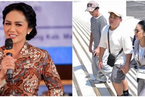 Ajak anak cucu liburan keliling Jakarta naik transportasi umum, gaya elegan Krisdayanti jadi sorotan