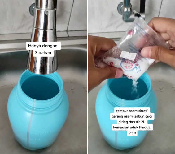 Tanpa perlu disikat, begini trik efektif bersihkan kerak di kamar mandi cuma pakai 2 bahan sederhana