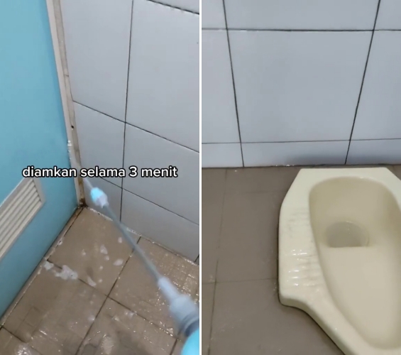 Tanpa perlu disikat, begini trik efektif bersihkan kerak di kamar mandi cuma pakai 2 bahan sederhana