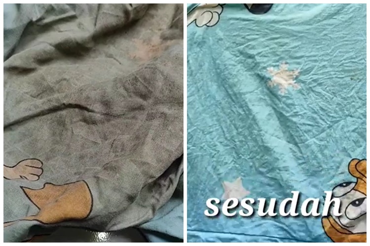 Trik mencuci sarung bantal kucel jadi bersih seperti baru dan wangi, pakai tambahan 1 bahan dapur