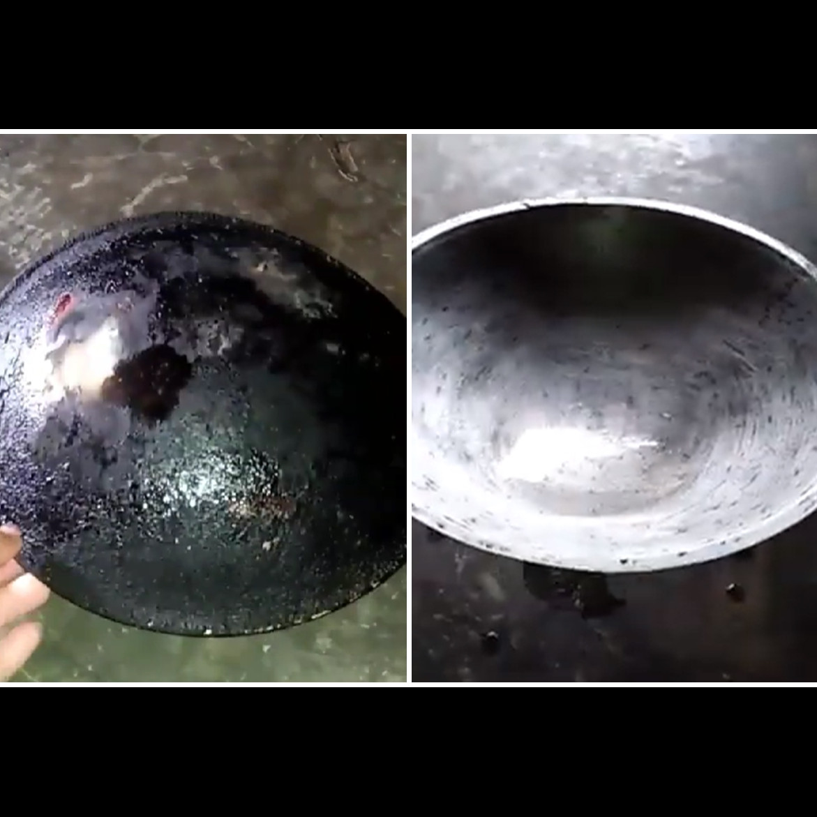 Trik mudah bersihkan kerak tebal di pantat wajan, cuma pakai tambahan 1 bumbu masakan