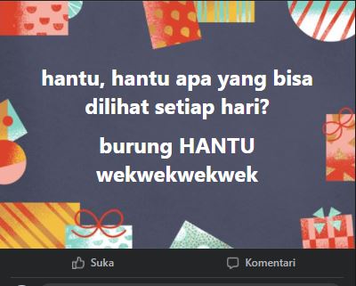 11 Jawaban lucu tebak-tebakan di Facebook ini receh abis, bapak-bapak pasti tertawa bacanya