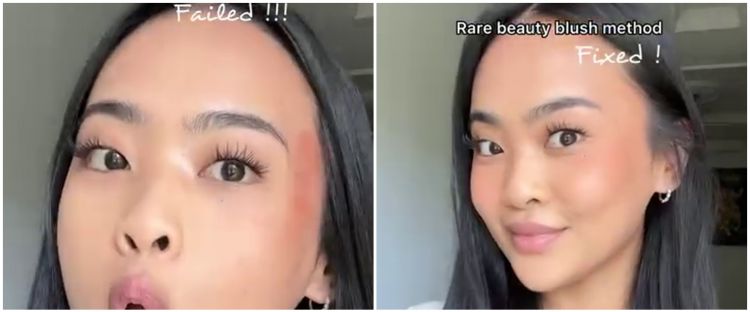 Trik mengatasi blush on terlalu tebal dan ngeblok tanpa merusak makeup, ampuh pakai 2 produk ini