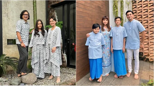 Potret 7 artis rayakan Lebaran 2025 bareng mantan pasangan, Desta & Natasha Rizky kompak berbaju biru