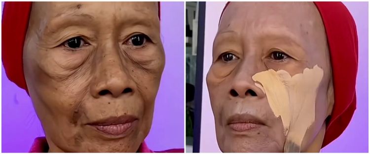 Transformasi makeup nenek 65 tahun dirias jadi ABG ini bikin pangling, wajah kencang tanpa kendur