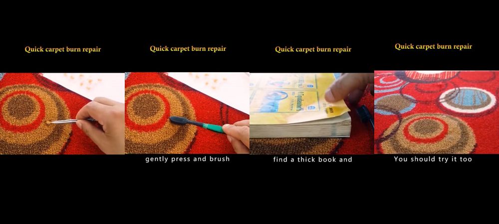 Tak perlu ganti baru, ini cara menambal noda hangus terbakar pada karpet, pakai 1 bahan perekat