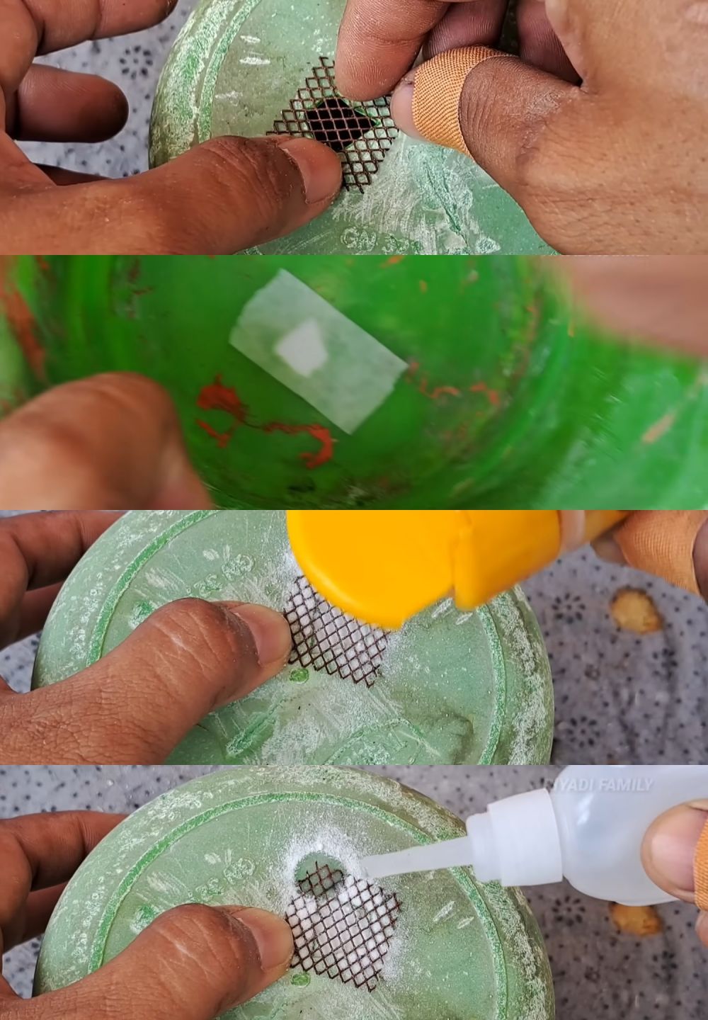 Nggak perlu beli baru, ini cara menambal gayung yang jebol dengan tambahan 1 bahan masak