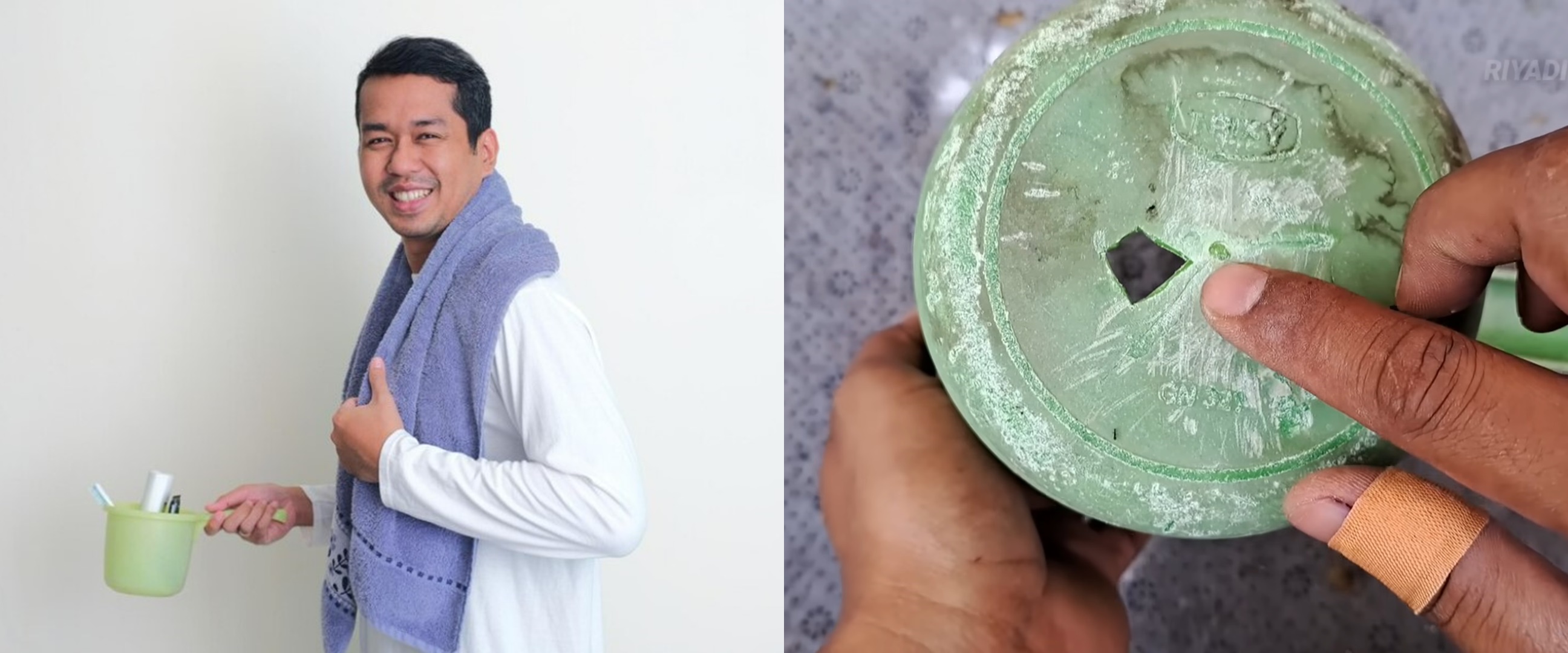 Nggak perlu beli baru, ini cara menambal gayung yang jebol dengan tambahan 1 bahan masak