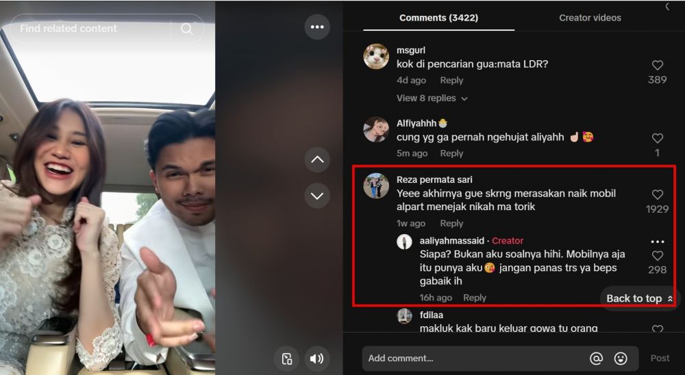 Dicibir bisa numpang Alphard sejak nikah dengan Thariq, Aaliyah Massaid ungkap fakta bikin kicep hater