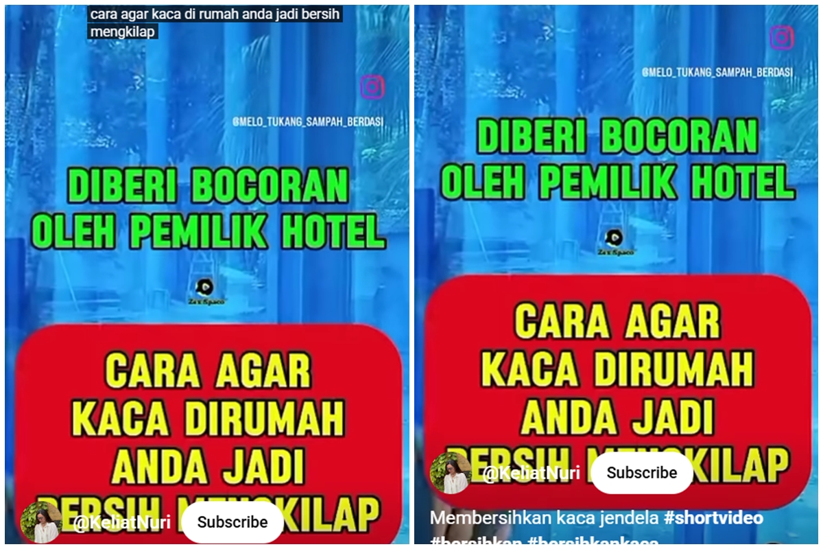 Trik simpel bersihkan kaca kusam tanpa cairan khusus, cukup tambah 1 bumbu masak