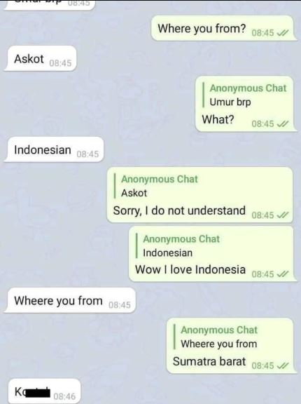 11 Jawaban lucu orang diajak kenalan lewat chat pakai bahasa Inggris ini bikin ketawa geli