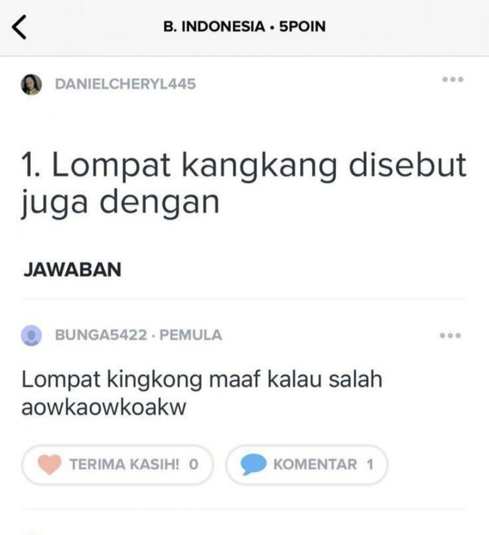 11 Jawaban kocak dari pertanyaan di Brainly ini isinya random abis, definisi ngetik dulu baru mikir