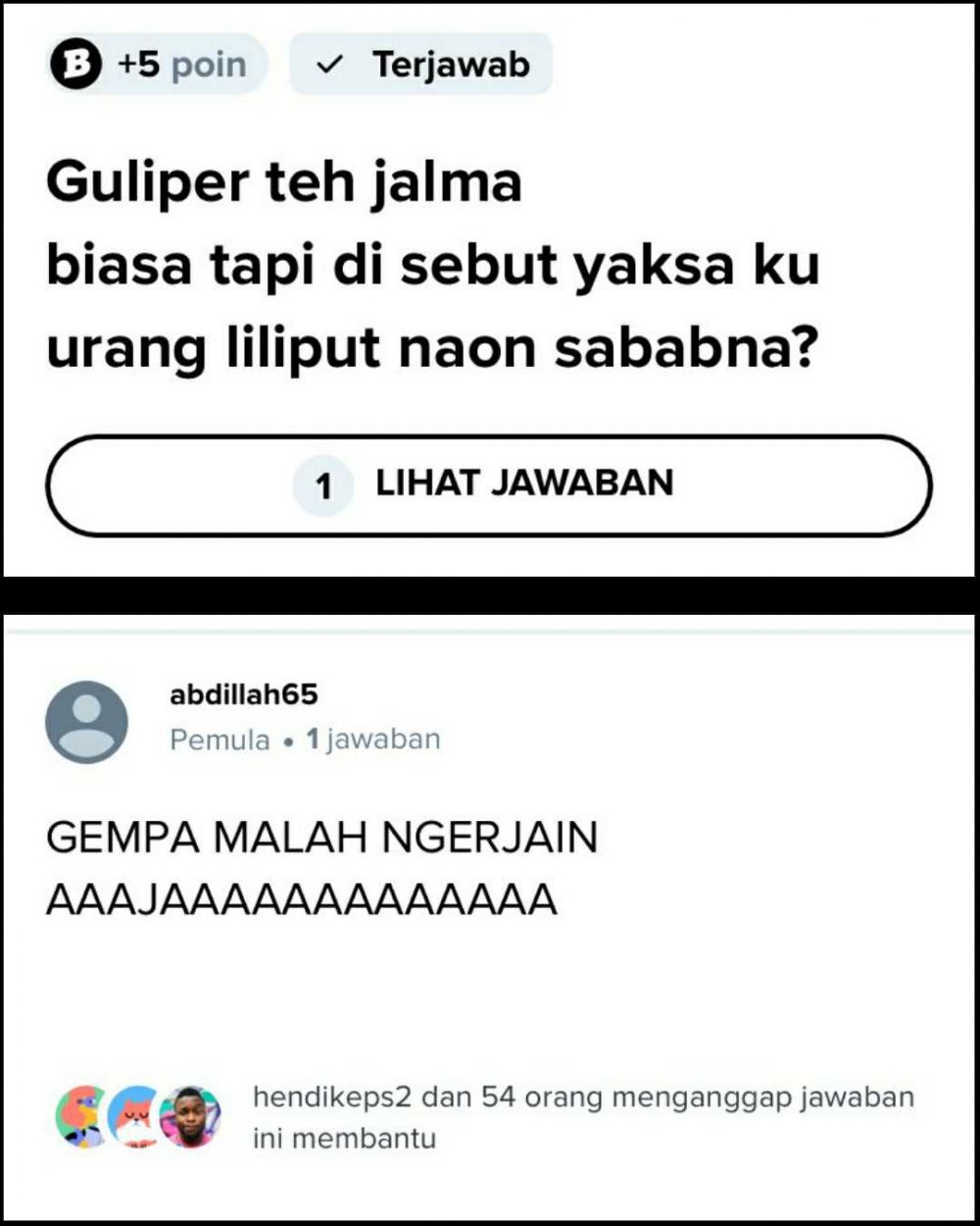 11 Jawaban kocak dari pertanyaan di Brainly ini isinya random abis, definisi ngetik dulu baru mikir