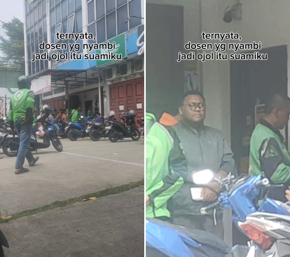 Wanita ini beberkan suaminya berprofesi dosen nyambi jadi driver ojol, ogah ambil kerjaan tak berkah