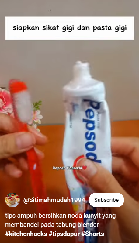 Trik membersihkan gelas blender dari noda kunyit, kinclong dalam 10 menit dengan 1 bahan sederhana