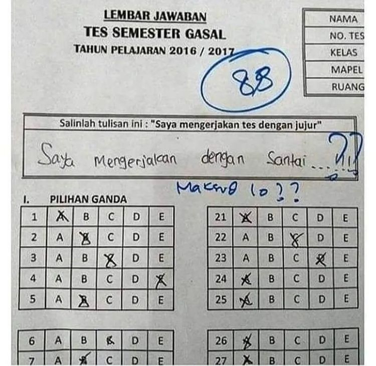 11 Jawaban kocak siswa saat ujian sekolah ini isinya menguji kesabaran guru