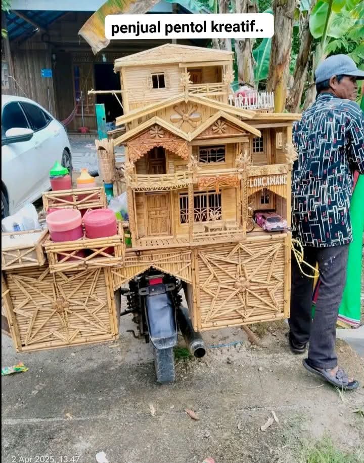 11 Potret lucu gerobak penjual pentol ini bentuk dan tulisannya bikin cengar-cengir seharian