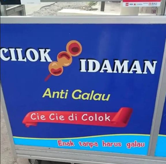 11 Potret lucu gerobak penjual pentol ini bentuk dan tulisannya bikin cengar-cengir seharian