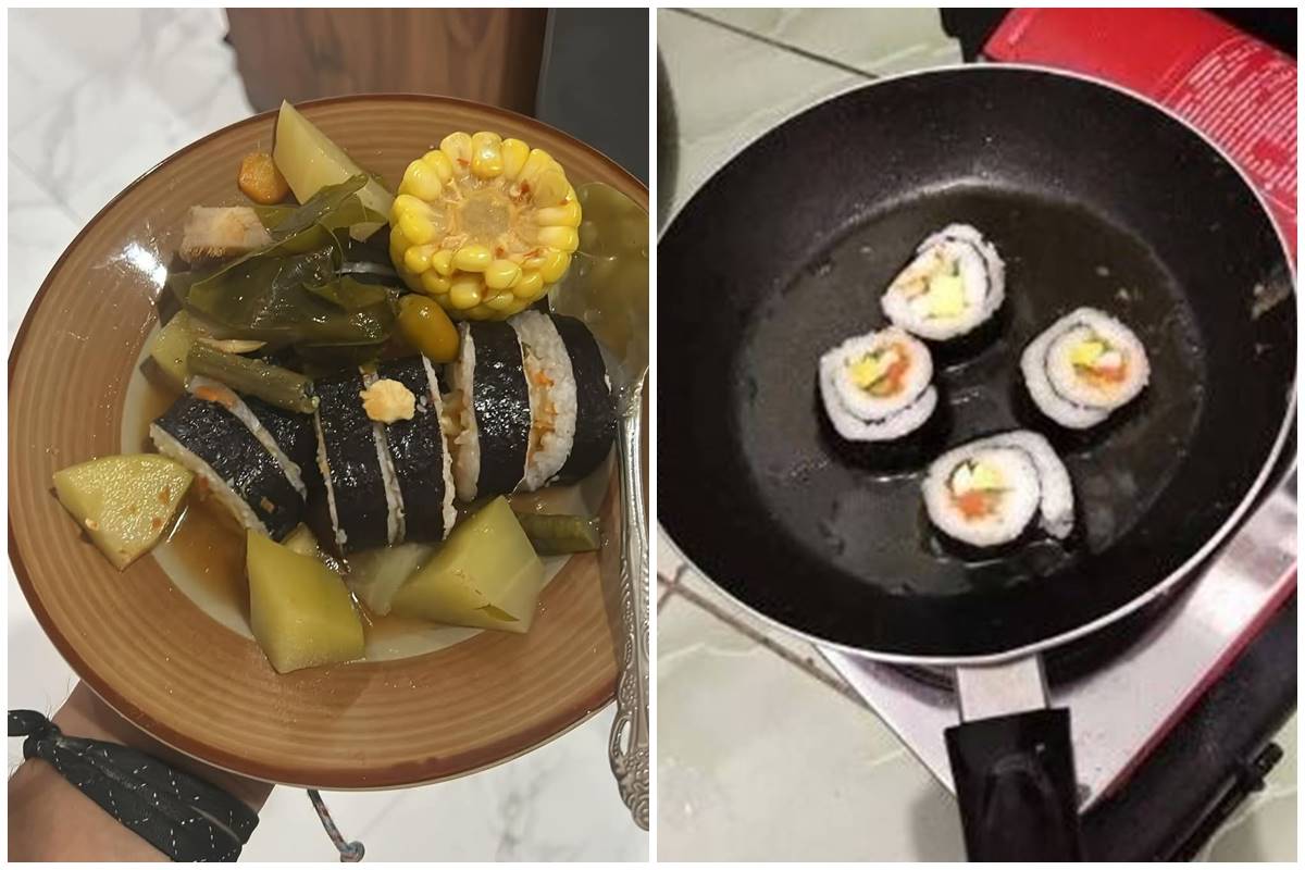 11 Potret lucu orang Indonesia makan kimbap ini melokal abis, ada yang dimakan bareng nasi