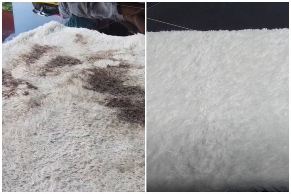 Tak keluar ongkos mahal, ini cara cuci karpet bulu dekil jadi putih pakai 1 tambahan penguat rasa