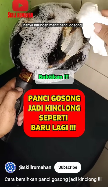Terungkap trik agar panci gosong jadi kinclong lagi dalam hitungan menit, tanpa disikat kuat