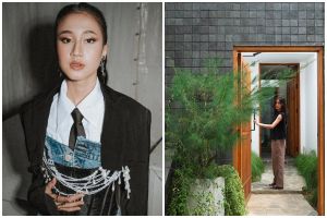 Usia 22 bisa beli rumah mewah ala Japandi, 9 potret dapur baru Keisya Levronka full furnitur kayu