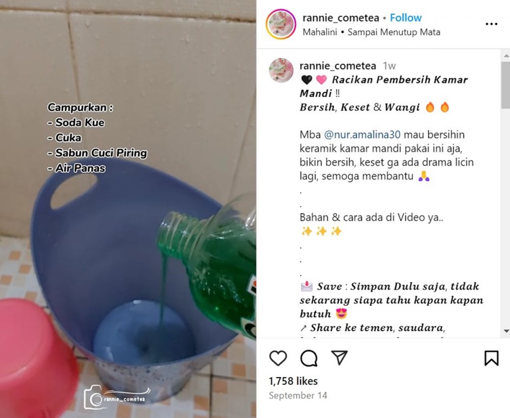 Trik bersihkan keramik kamar mandi licin jadi kesat dan wangi, andalkan 3 bahan dapur