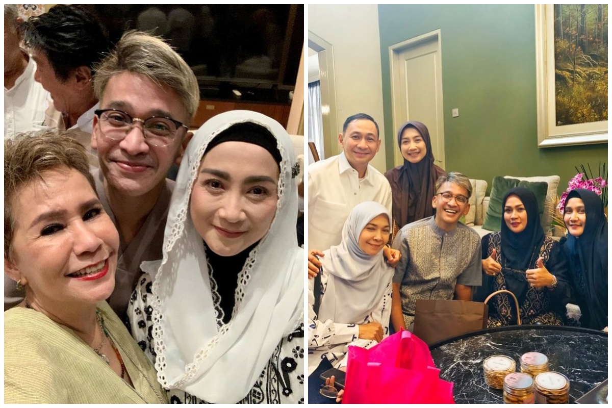 9 Momen halalbihalal seleb lawas era 90-an, kebersamaan Desy Ratnasari dengan Ruben Onsu jadi sorotan