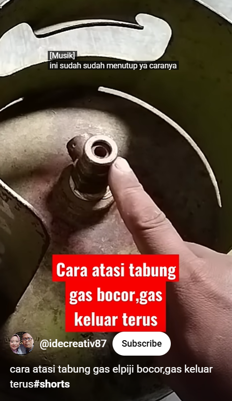 Baru tahu jangan panik, ternyata ini trik mengatasi tabung gas LPG bocor tanpa ditambal karet gelang