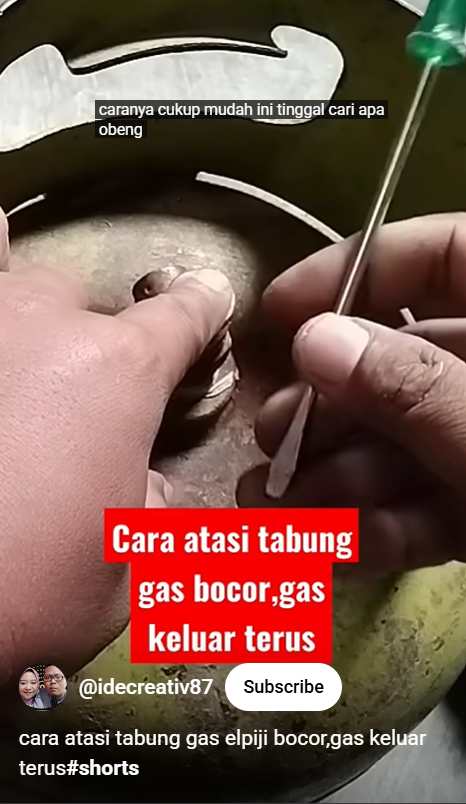 Baru tahu jangan panik, ternyata ini trik mengatasi tabung gas LPG bocor tanpa ditambal karet gelang