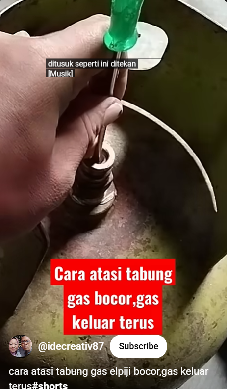 Baru tahu jangan panik, ternyata ini trik mengatasi tabung gas LPG bocor tanpa ditambal karet gelang