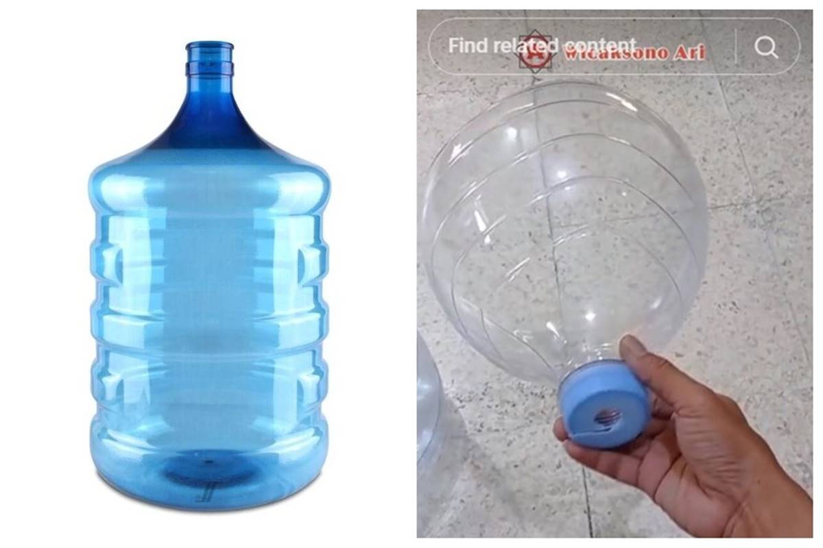 Bukan jadi bak sampah atau tempat baju kotor, pria ini sulap galon bekas jadi benda kreatif