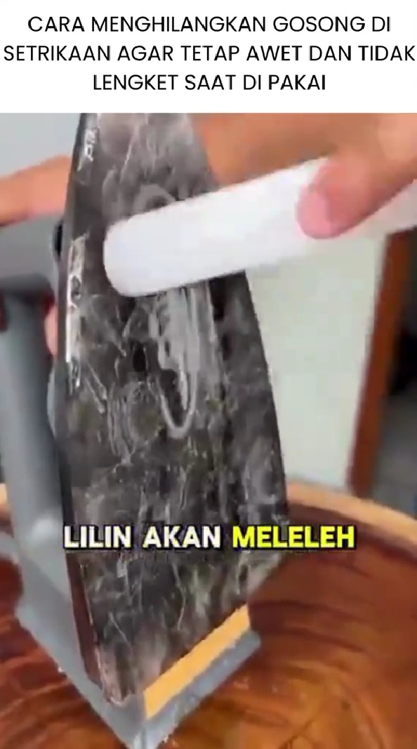 Mulai sekarang jangan pakai garam, ini trik hilangkan noda gosong setrika pakai 1 bahan sederhana