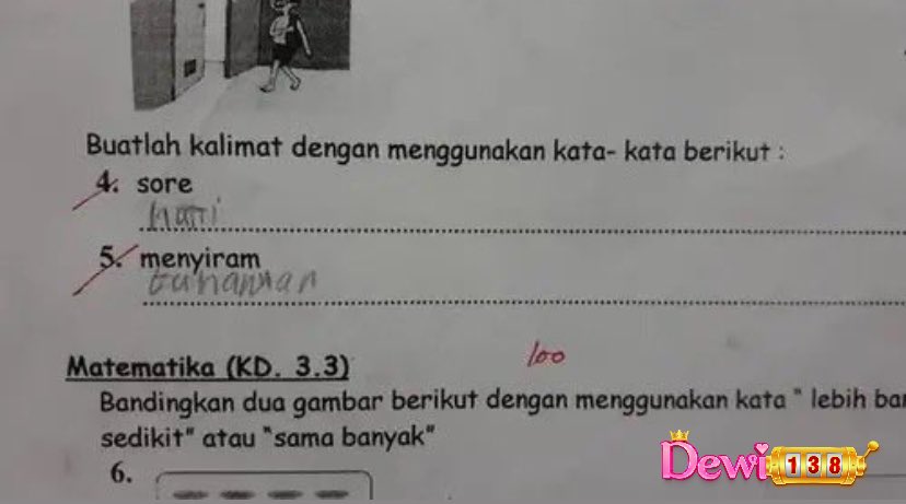 9 Jawaban kocak anak SD di lembar kerja siswa ini bikin guru dan orang tua nggak habis pikir